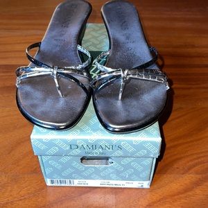 Damiani’s Slip On Metallic Sandals